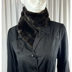 RUYI Faux Fur Scarf Brown OS cold weather outdoors 66-49